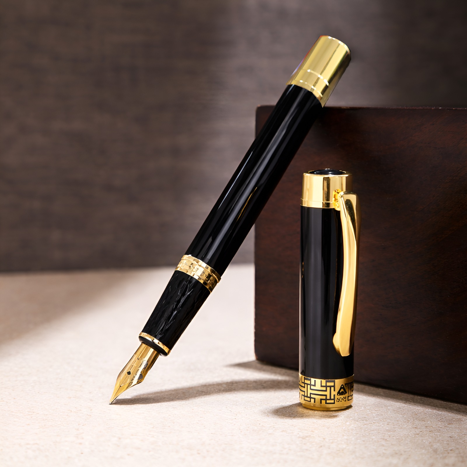 Black & gold luxury pen